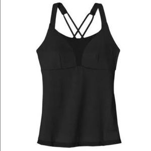 Patagonia athletic black meshed top